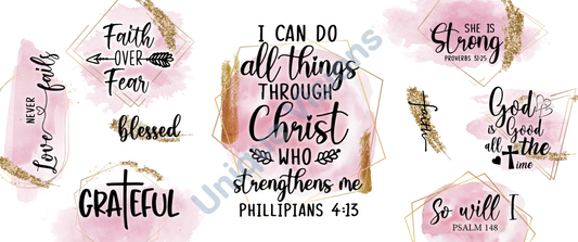 I Can Do All Things Through Christ Who Strengthens Me 16Oz Wrap