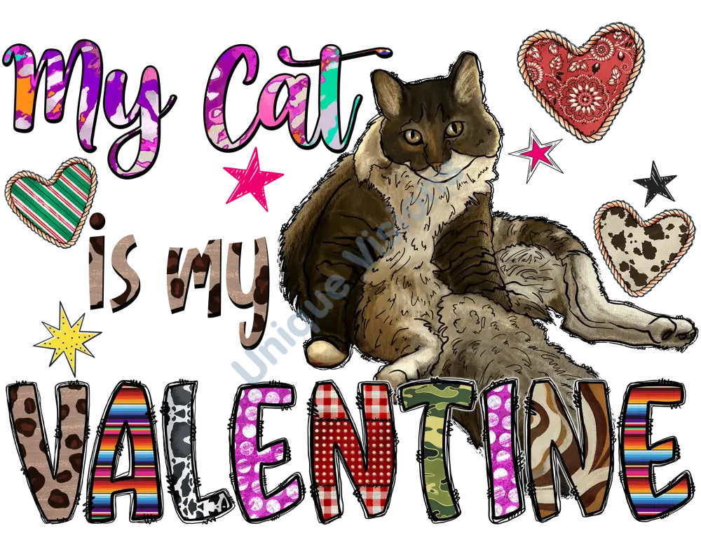 My Cat Is My Valentine Single