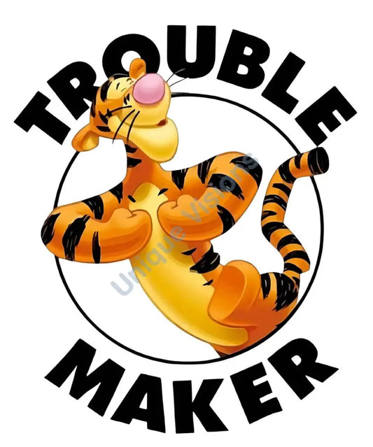 Tigger Trouble Maker Decal Single